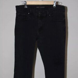 Mott & Bow Jeans Mens 33 x 30 Black Wash Denim Straight Leg Stretch Pants